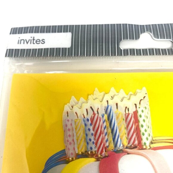 Paper House 2 Pack Happy Birthday Cake Party Invitations With Envelopes - Picture 5 of 7